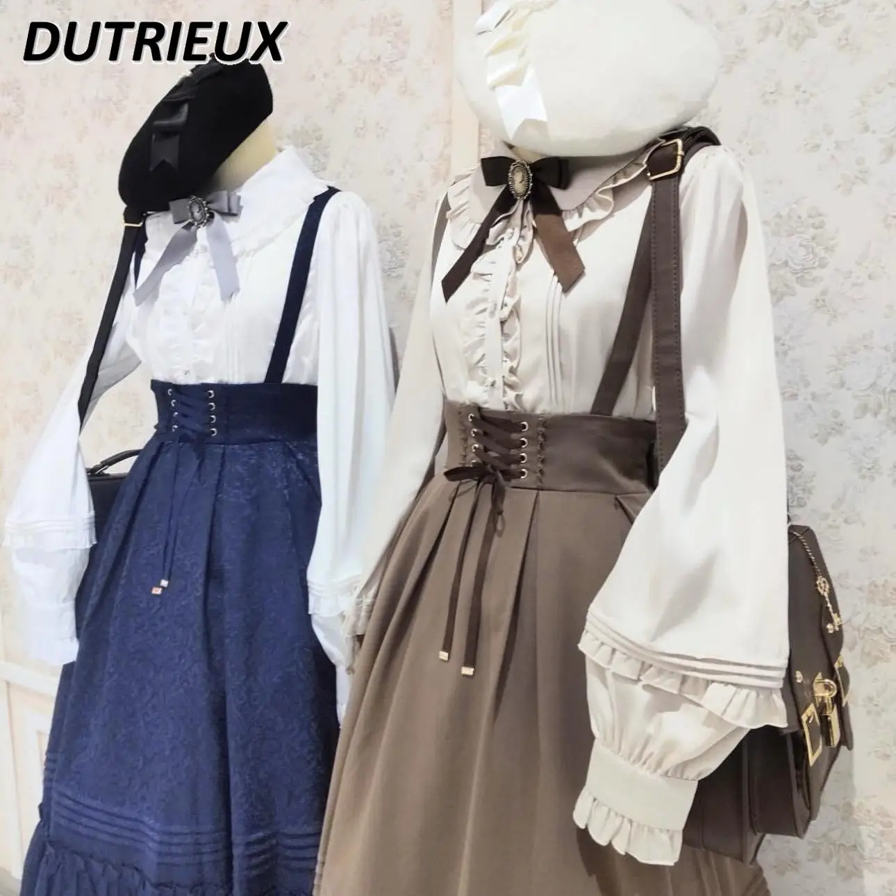 Осенне-зимняя однотонная рубашка-праймер с длинными рукавами и лацканами для