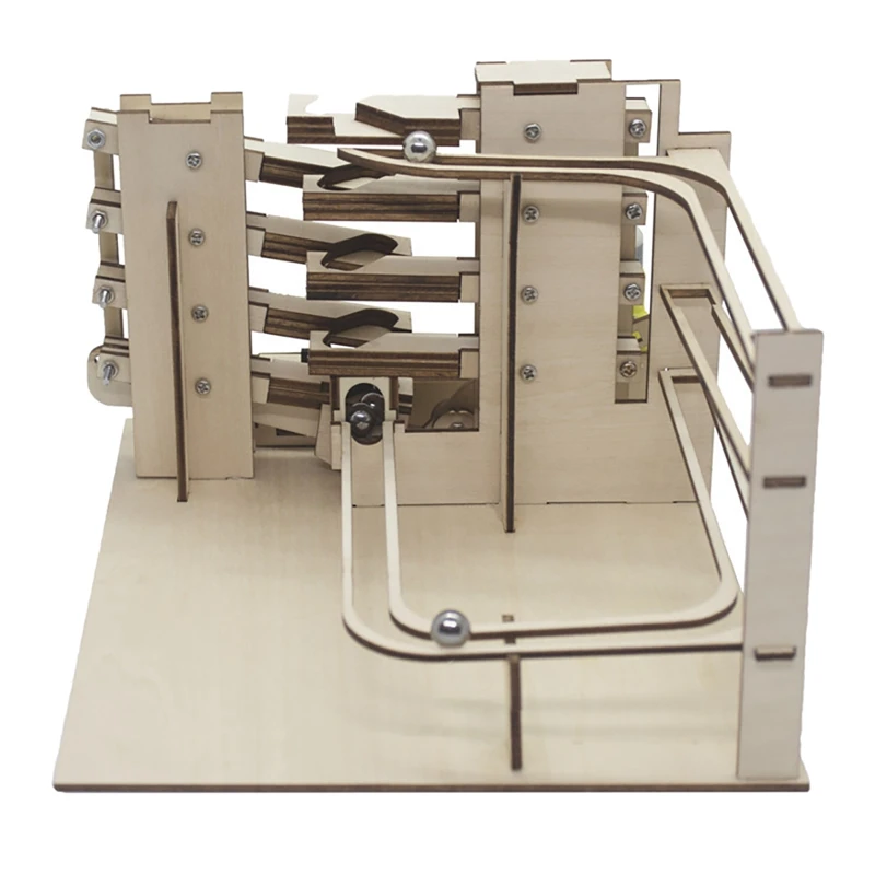 

STEM Model Building Kit 3D Wooden Track Ball Puzzle DIY Assemble Mechanical Gear Engineering Toys