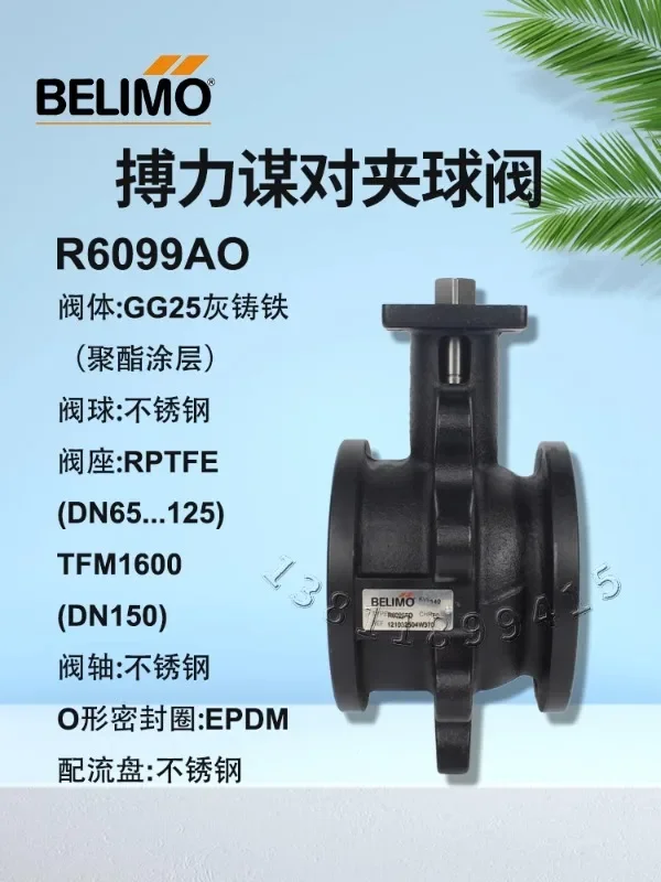 BELIMO Bolimuo R6099AO R665AO фланец двухсторонний Электрический регулирующий шаровой клапан