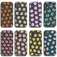 pokemon pikachu cute phone cases for samsung galaxy a31 a32 a51 a71 a52 a72 4g 5g a11 a21s a20 a22 4g back cover carcasa funda