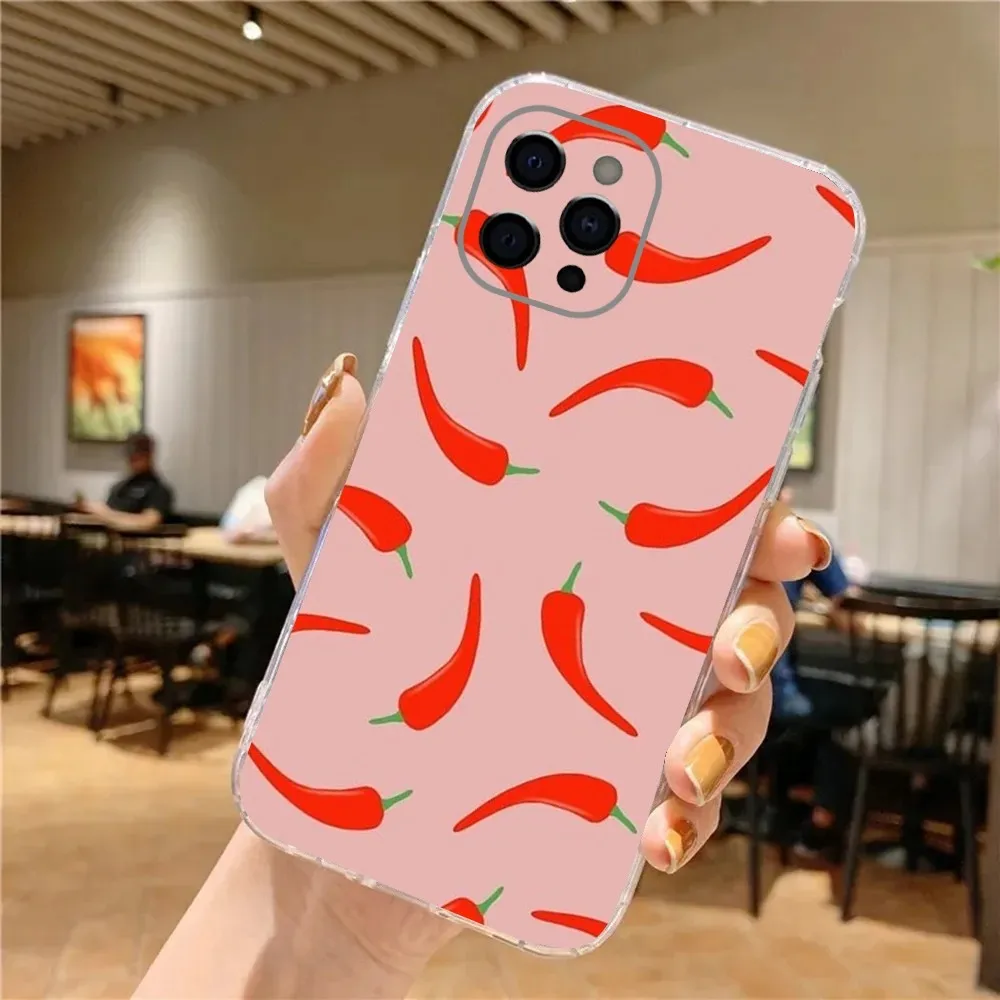 Чехол для телефона Chili красный iPhone 15 14 13 12 11 Plus Pro Max XR XS X 7 8 SE Mini Transparent Shell