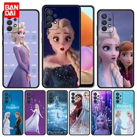 disney queen elsa princess girl phone case for samsung galaxy a12 a51 a21s a02 a02s a22 a32 a52 a72 4g 5g cover smartphone soft