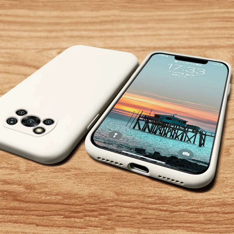 

Poco X3 Pocox3 Pro NFC Case Luxury Original Liquid Silicone Full Lens Protection Soft Cover For Xiaomi Poco X3 X 3 Pocox3 Pro