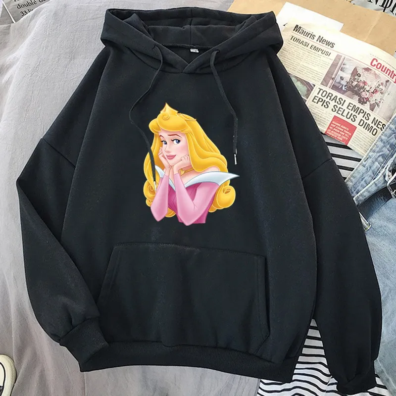 

Aurora Hands on Chin Long Sleeve Oversize Sweater Woman Vintage Clothing Cute Clothes Korean Style Graphic Hoodie Gothic Hoody