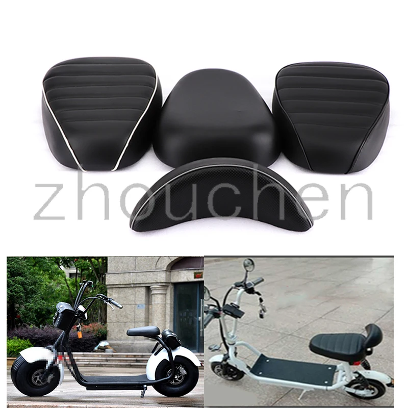 

Motorcycle seat back, passenger seat, leather pad, black, suitable for Harley, Honda, Suzuki, Kawasaki, electric scooters
