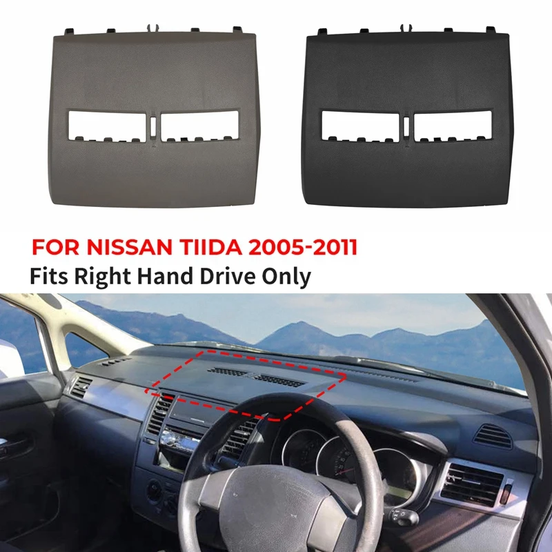 

RHD Air Conditioner Outlet Finisher Instrument Plate for Nissan Tiida 2005-2011 2010 2009 2008 2007 2006 AC Vents Cover Shell