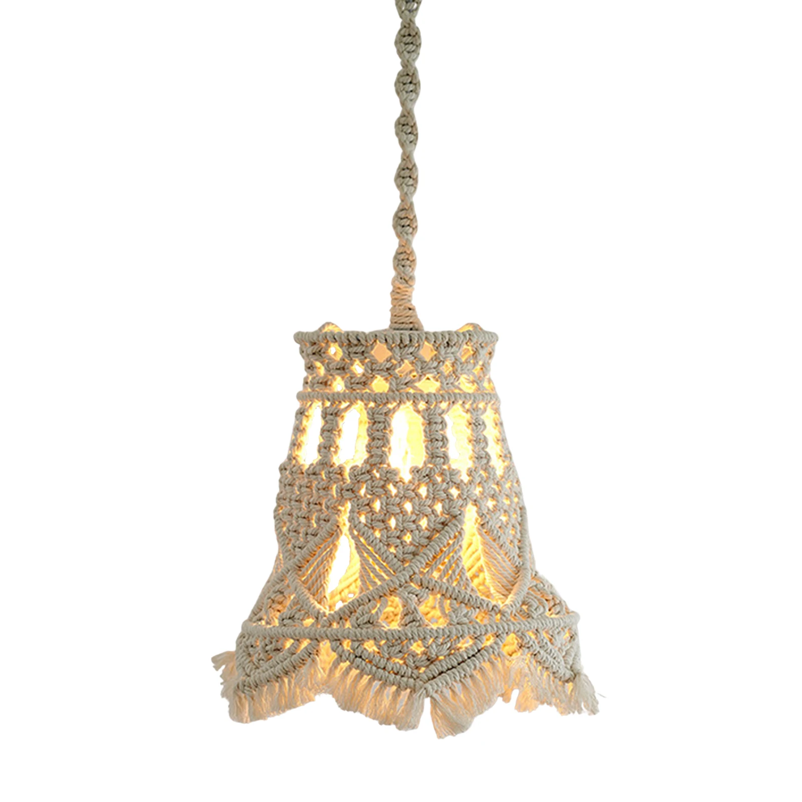 

Boho Macrame Lamp Shades Boho Lamp Shade Pendant Light Cover Pendant Light Cover Boho Lamp Shades Bohemian Hangings Light Lamp