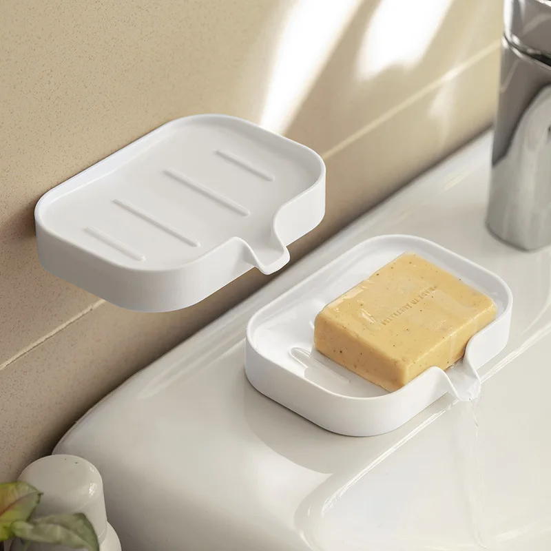 

Soap Box Portable Drain Soap Holder Soap Storage Container Plastic Soap Dishes Bathroom Accessories