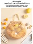 Сетчатая Сумка для овощей и фруктов, многоразовая продуктовая сумка, Женская Портативная Сумка-тоут