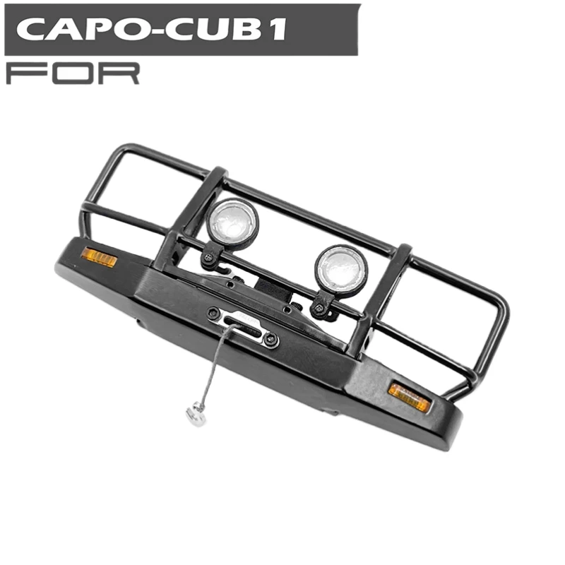 

1/18 Rock Crawler Truck Off Road Model ARB Metal Front Bumper Bar for Capo CUB1 Defender TH19801 Rc Car Toys Upgrade Accessories