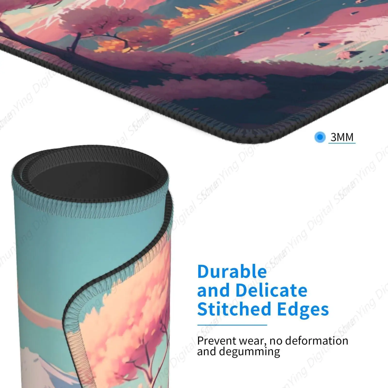 Коврик для мыши Sakura Snow Mountain нескользящий резиновый игровой коврик мужчин и