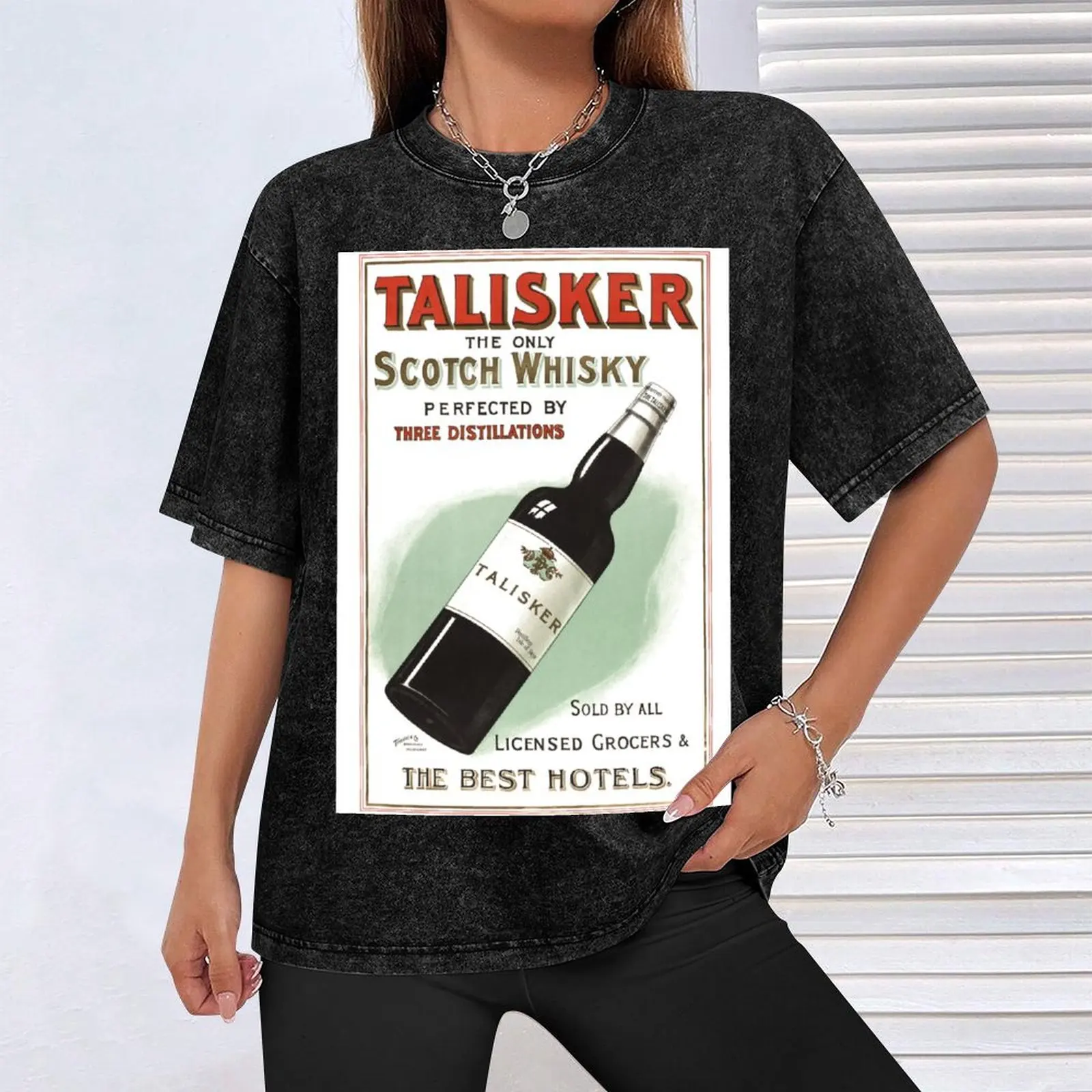 Talisker шотландский виски Австралийский винтажный постер футболка Топы летние топы