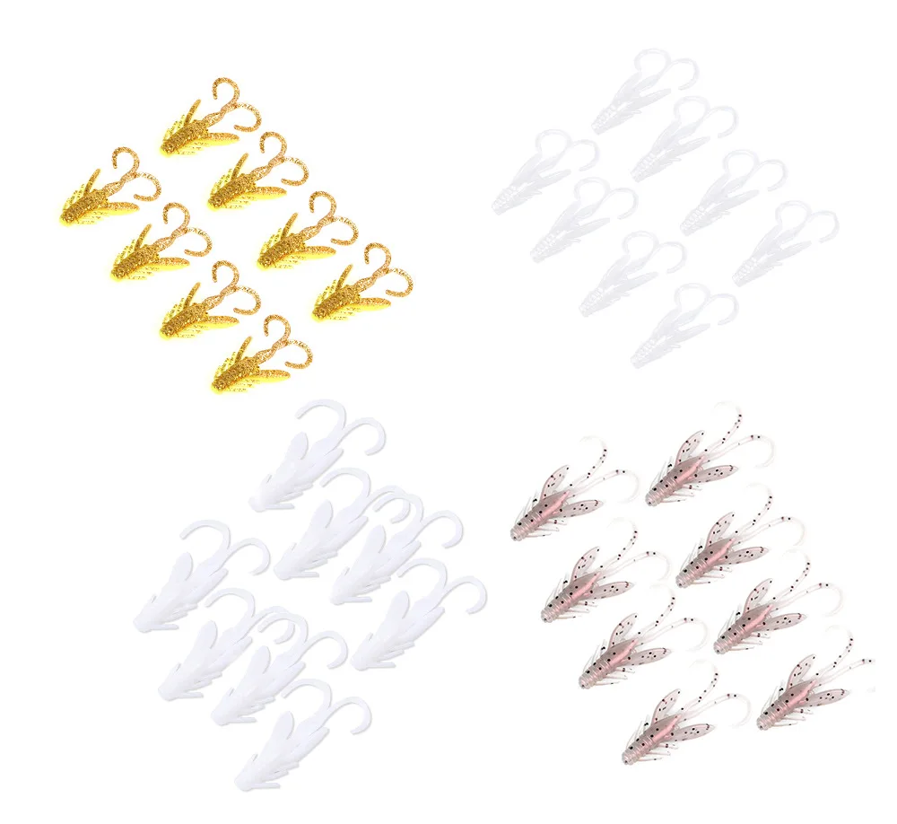 20 шт./партия мягкие рыболовные приманки 40 мм 0 9 г