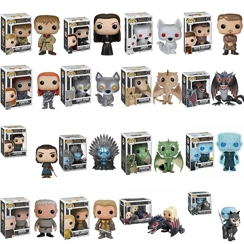 Поп-игра FUNKO Jaime Lannister 35 #   Призрак 19 #   Дейенерис Дракон 15 #   Трон Гора 54. #   Хаунд 05 #   Санса Старк 28 #   Модель игрушки (art.: 3920cc0533cd2) - 3920cc0533cd2