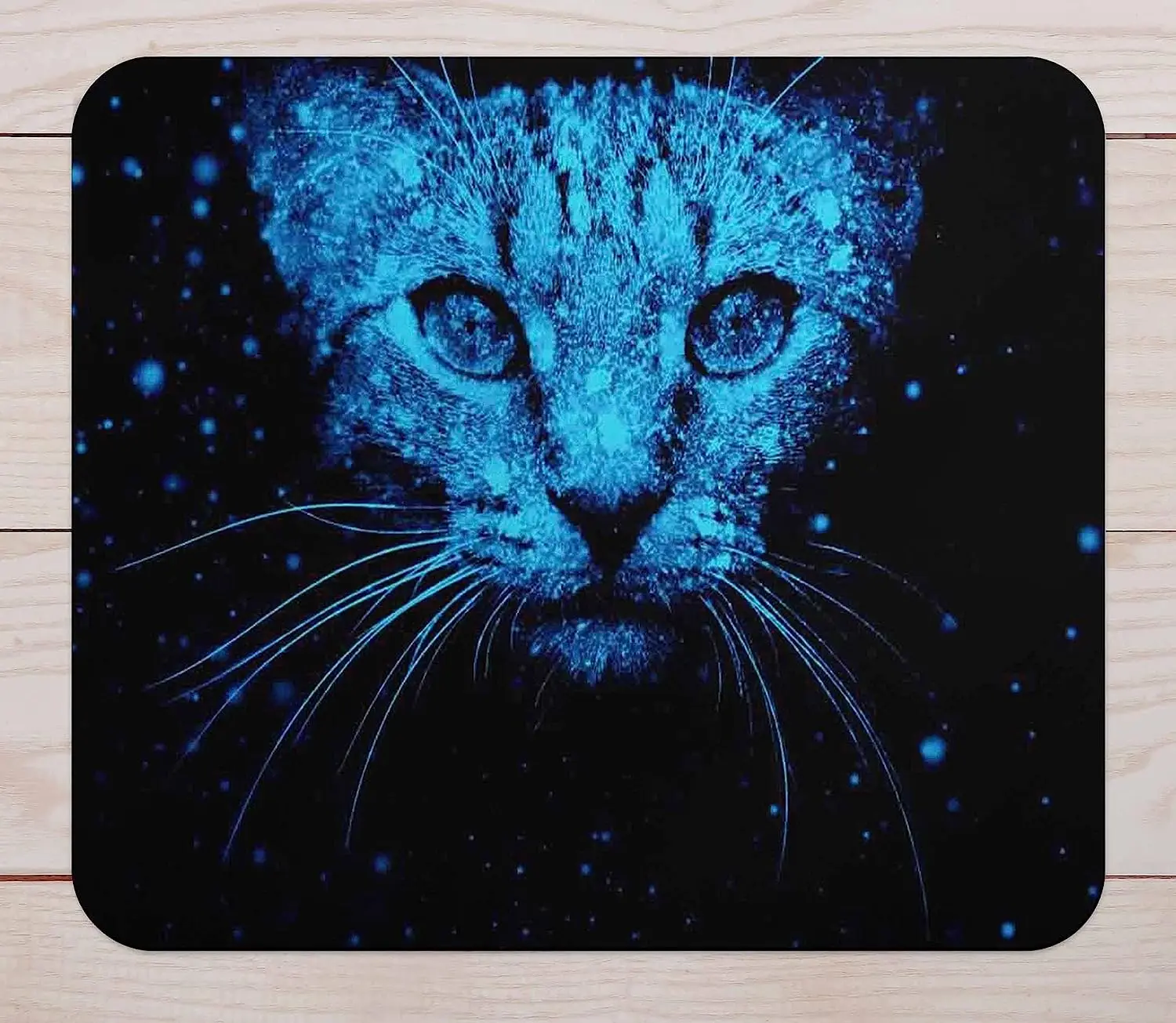 

Blue Leopard Non-Slip Mouse Pad with Personalized Design Suitable for Desktop PC Laptop for Office and Home 9.45X7.87inch