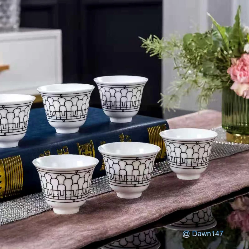 Кружки для эспрессо 80 мл набор из 6 предметов изолированные кружки чая и кофе с