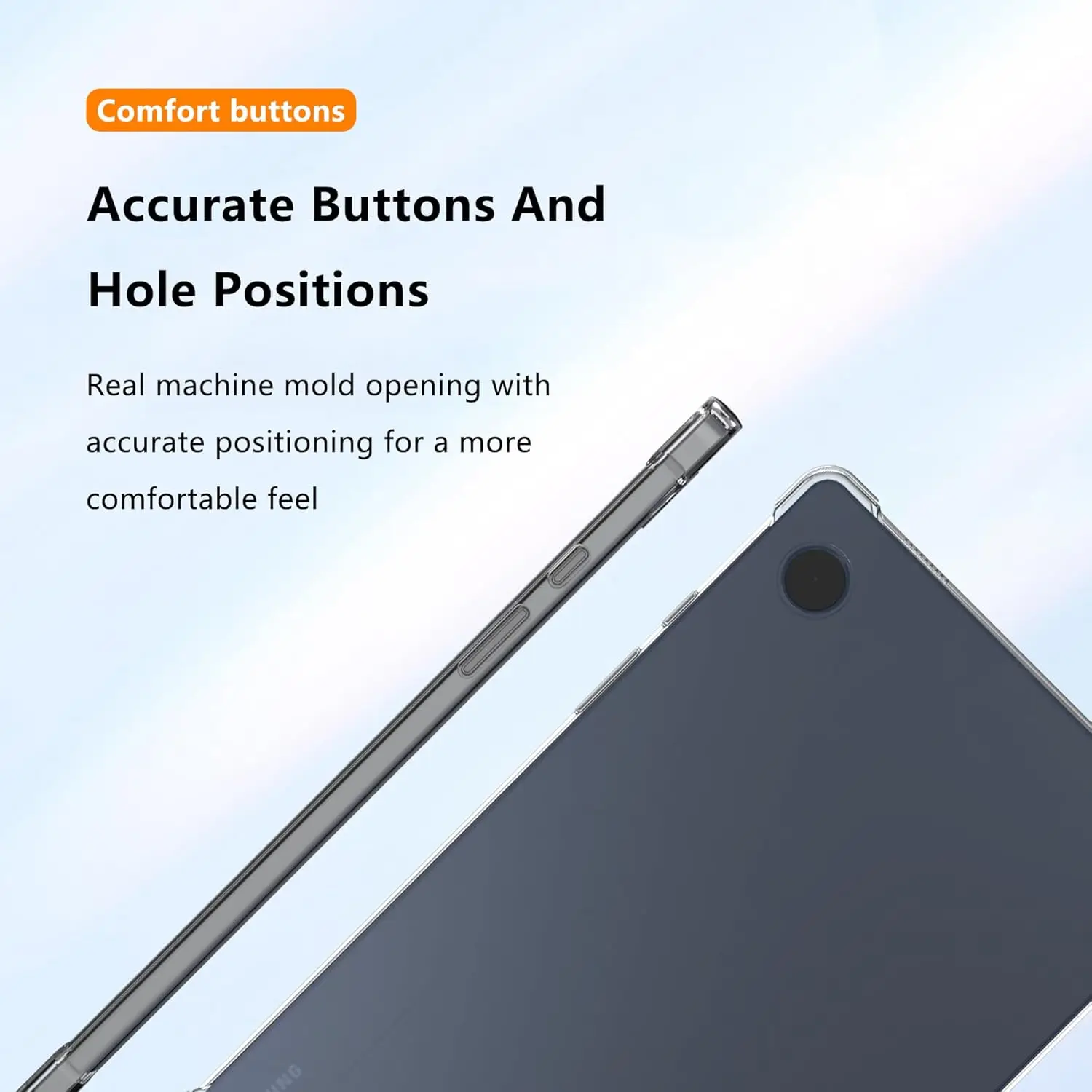 Чехол ablet для Samsung Galaxy Tab A9 2023 8 7 дюйма SM-X110 X115 прозрачный силиконовый чехол из ТПУ с