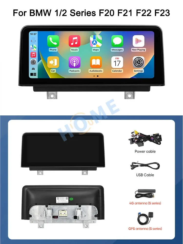 8-ядерный Android13 10,25 дюйма для BMW 1 серии F20 F21 2013-2017, автомобильный видеоплеер, мультимедийный экран, Carplay, авто радио, стерео GPS 4G (art.: 3920cb7dae53b) - 3920cb7dae53b