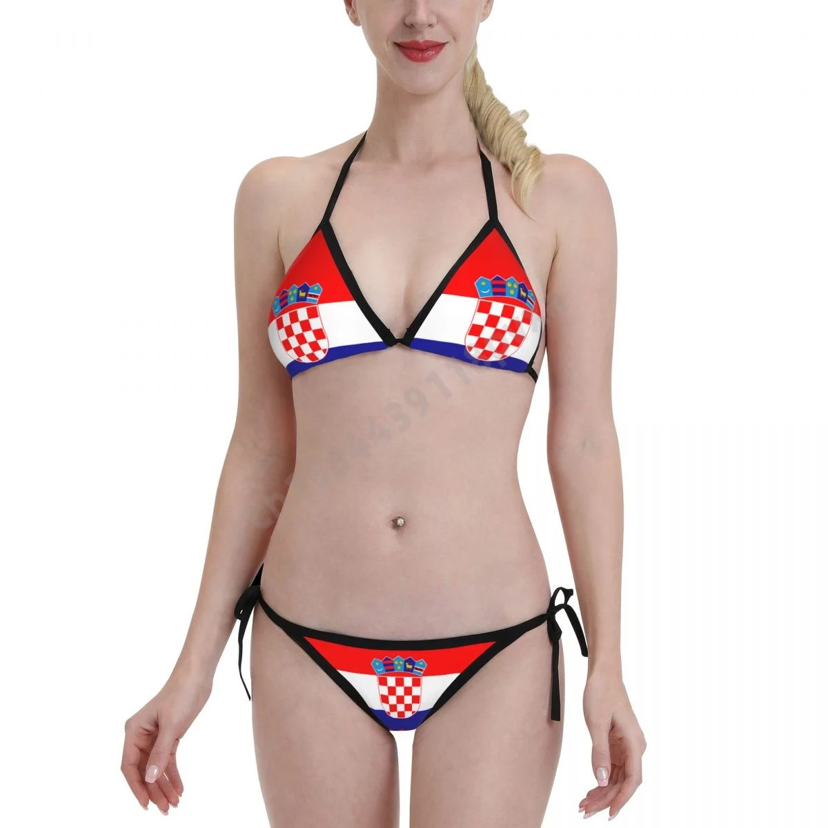 

Croatia Flag Bikini Swimwear Mujer Women Girls Sexy Swimsuit Swimwear Micro Bikini Set Summer Bathing suit