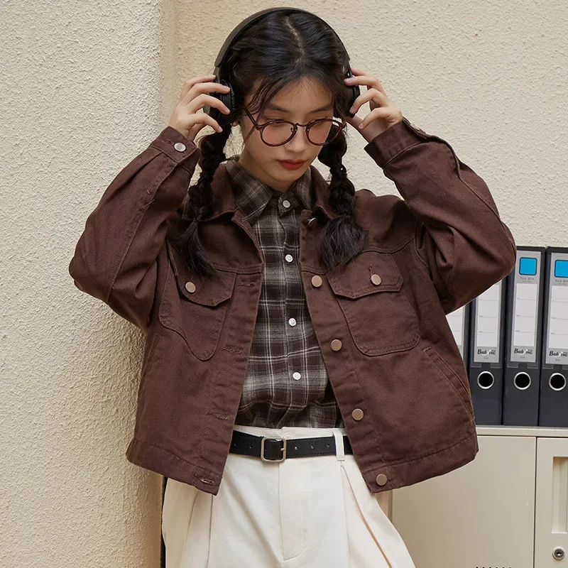 Женская осенняя одежда 2024 новые товары литературная и универсальная тонкая