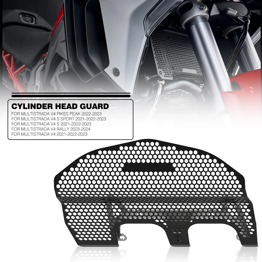 

Motorcycle Engine Guards Cylinder Head Guards Protector Cover FOR Ducati Multistrada V4/V4S Sport 2021 Pikes Peak Rally 22-2023
