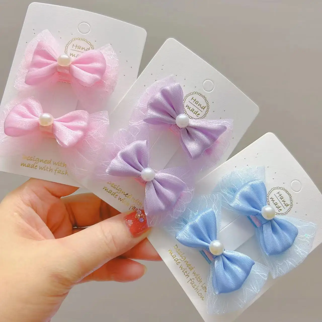 Ful Ribbon Bow Baby Hairpins
