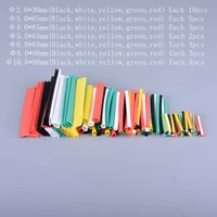 free shipping 140pcs colours polyolefin shrinking assorted 21 heat shrink tube wire cable insulated sleeving tubing set