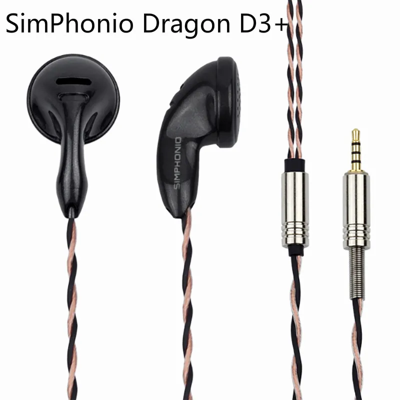 SimPhonio Dragon D3 Plus D3+ Динамический Hi-Fi музыкальный монитор DJ Studio Аудиофильские