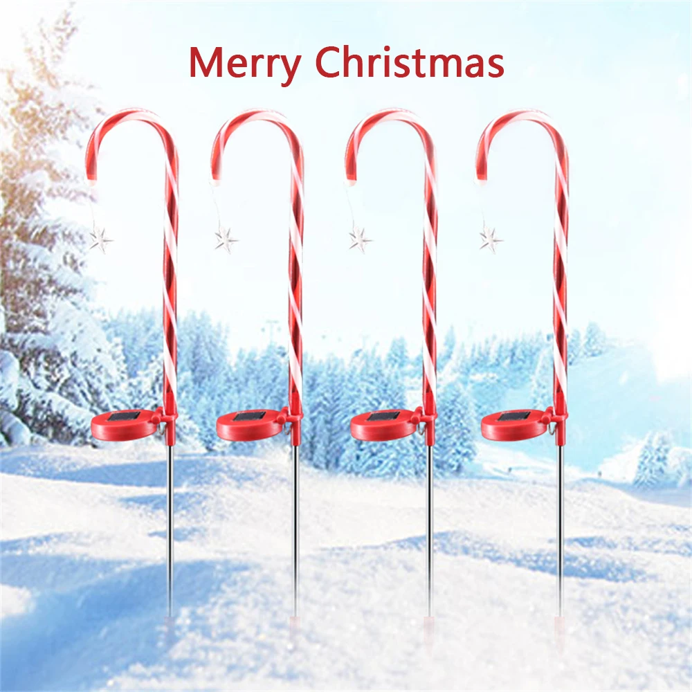 

Garden Lights Decorative Lights Solar Light Floor Lamp Christmas Candy Cane Garden Light Lighting Landscape Lights