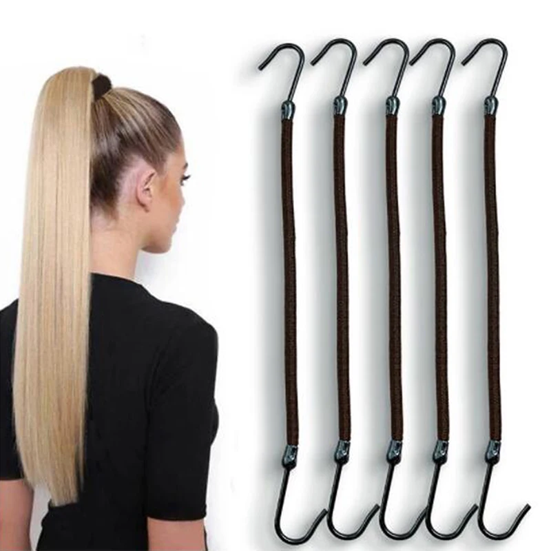 

20Pcs/lot Elastic Clips Ponytail Hooks Headband Rubber Bands Hair Braid Thick/Curly Hair Styling Tools Hair Claw Hair Clips 2022