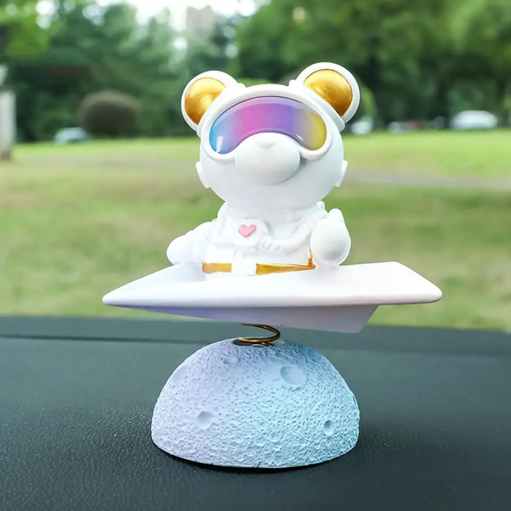 

Bear Sculpture Stylish Impact-resistant Smooth Edge Vivid Space Bear Sculpture for Home Bear Statue Bear Model