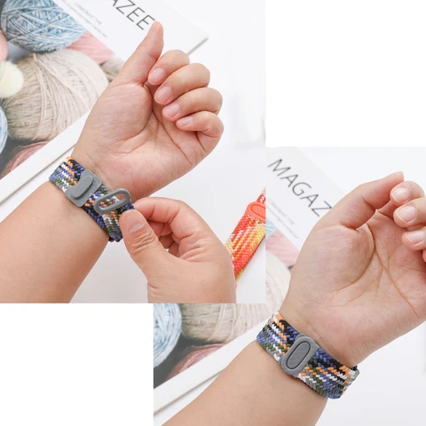 Плетеный ремешок для Samsung Galaxy Watch 6 4 classic/5 pro/active 2/s3, Huawei watch GT2 3 4