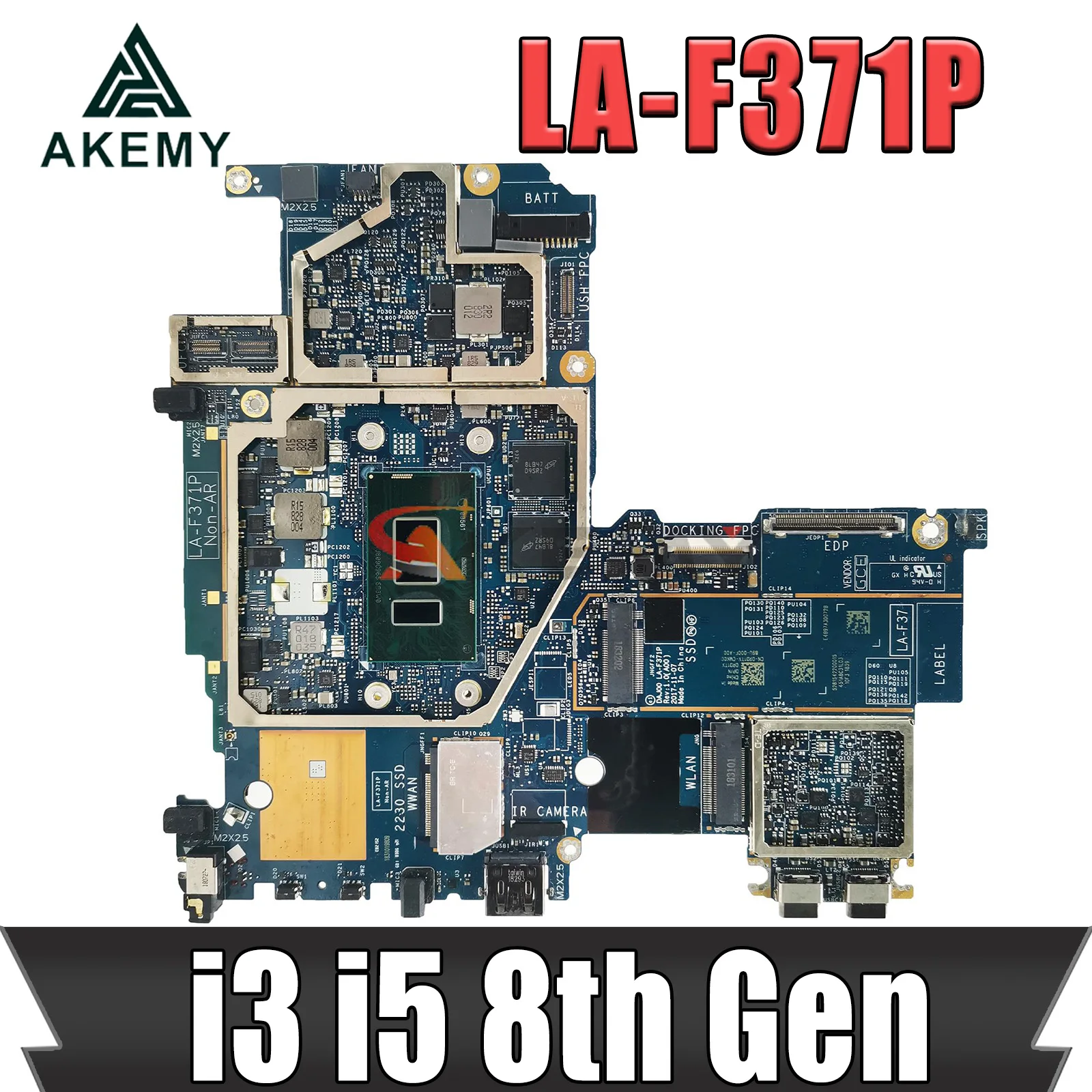 

DAJ00 LA-F371P With i3/i5CPU 4G/8G16G RAM Mainboard For DELL Latitude 5290 Laptop Motherboard CN-0JP7C1 09JVWH 100% working well