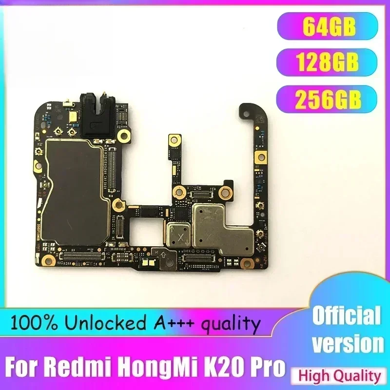 Фото Разблокированная материнская плата для Xiaomi Redmi K20 Pro, 64 ГБ, 128 ГБ, 256 ГБ, материнская плата для Xiaomi 9T Pro, материнская плата, 6 ГБ ОЗУ, 8 ГБ оперативной памяти №1