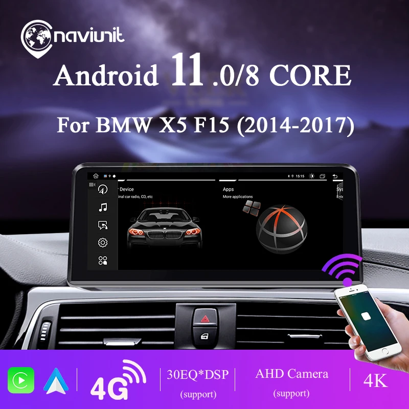 Aвтомагнитола android 10 с экраном магнитола интеллектуальная система для BMW X5 F15 2014-2017