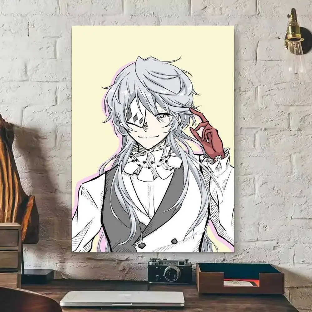 Фото Постер BSD Bungo Stray Dogs с Николаем Гоголем, водонепроницаемая HD-наклейка на стену, самоклеящаяся, с принтом №5