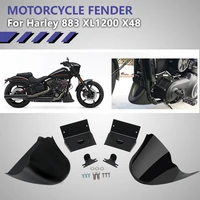 motorcycle black front bottom spoiler mudguard air dam chin fairing for harley xl sportster 883 1200