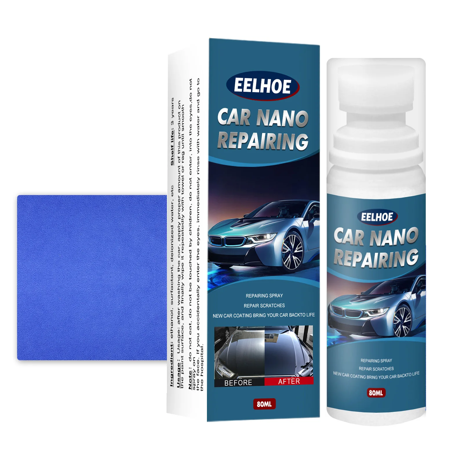 

Car Wax Car Care Polish Nano Coating Waterless Wash & Wax Hydrophobic Car Polish Quick Coat Car Wax Safe For All Finishes