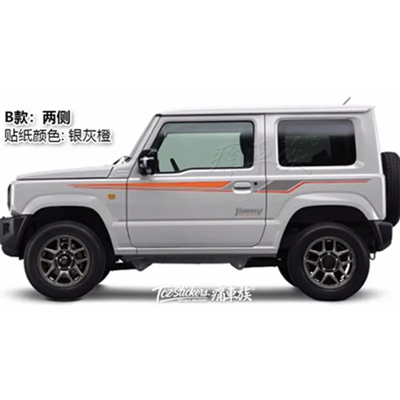 Car Sticker Vinyl Both Sides FOR Suzuki Jimny 2008-2022 Body Custom Personality Decoration Fashion Car Decal Accessories