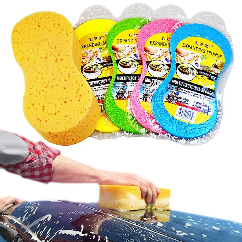 

Cleaning Sponge Handy Kitchen Cleaning Sponge Abrasion-proof Durable Compressed Sponges Strong Water Absorption Capacity