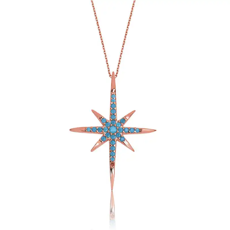 

Tevuli 925 Sterling Silver Pole Star Lady 'S Necklace