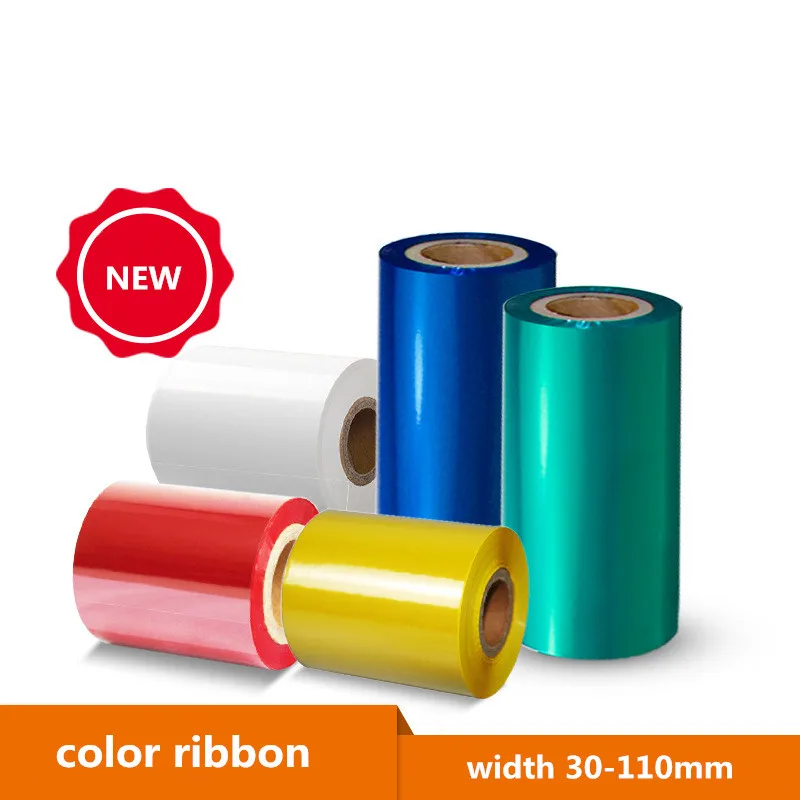 

FX Color Mixed Base Ribbon Green White Red Blue Gold Silver Carbon Tape Suitable for Thermal Transfer Barcode Printer