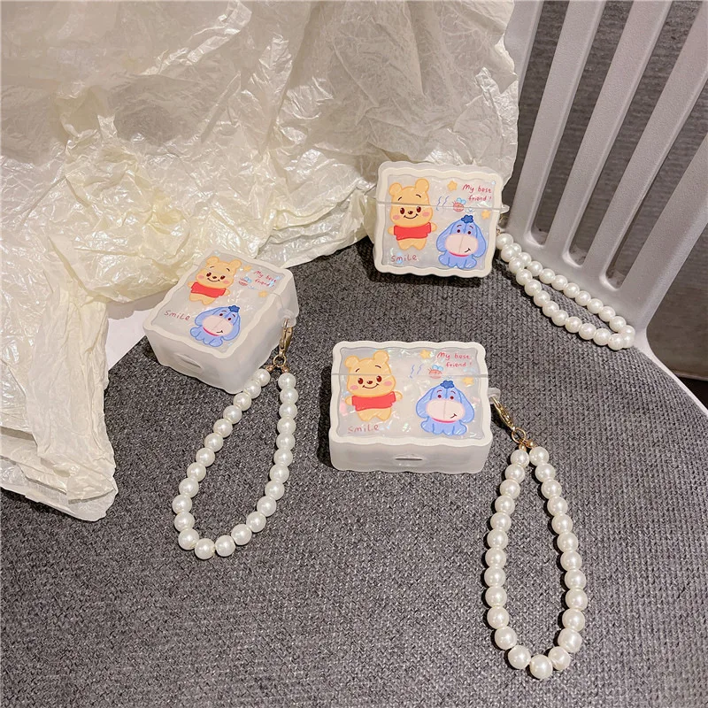 

Shell Pattern Cartoon Bear AirPods 3 Case Apple AirPods 2 Case Cover AirPods Pro Case IPhone Earphone Accessories Air Pod Case