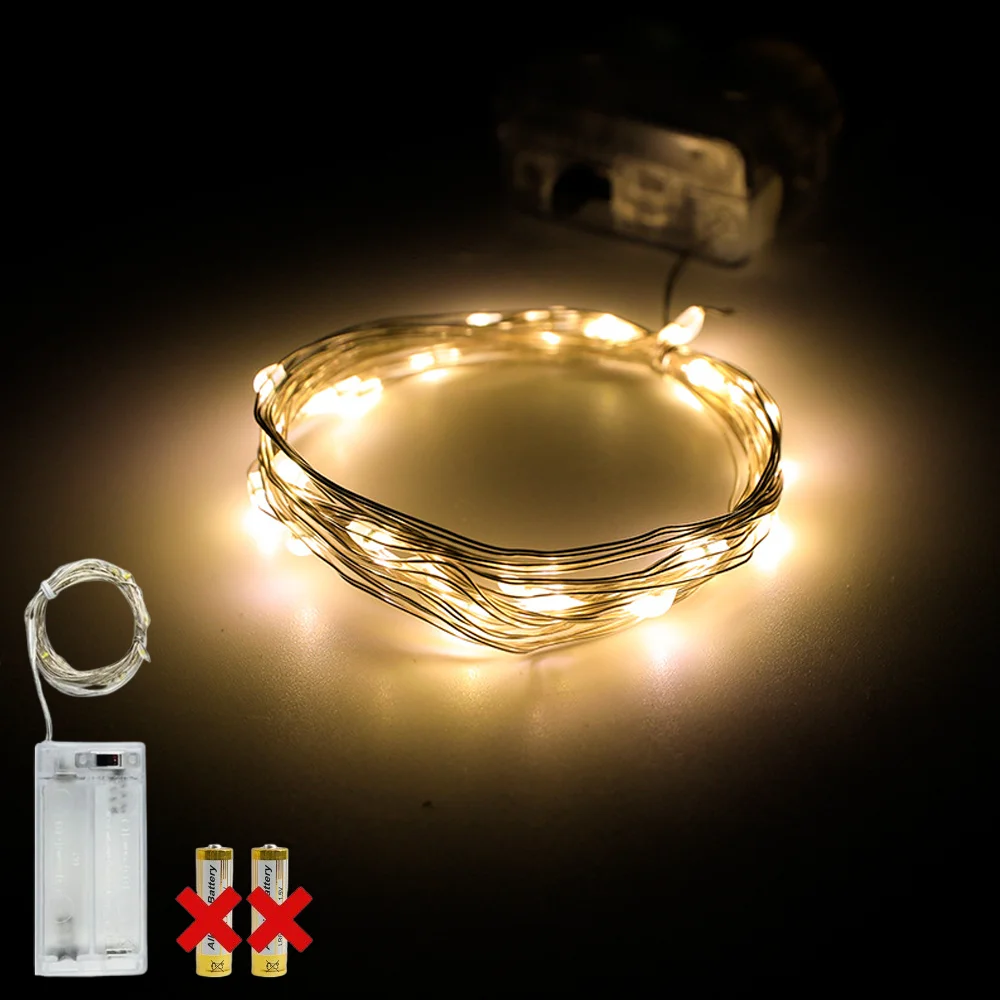 

Светодиодные гирлянды QMLRMC, теплый белый, 1 метр