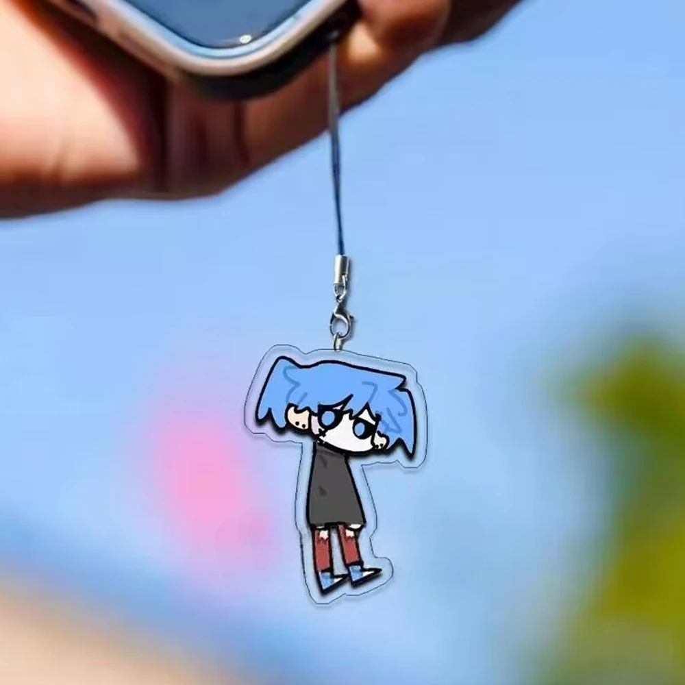 Брелок для косплея Sally Face Sal Larry акриловый брелок из веревки двусторонний ключей