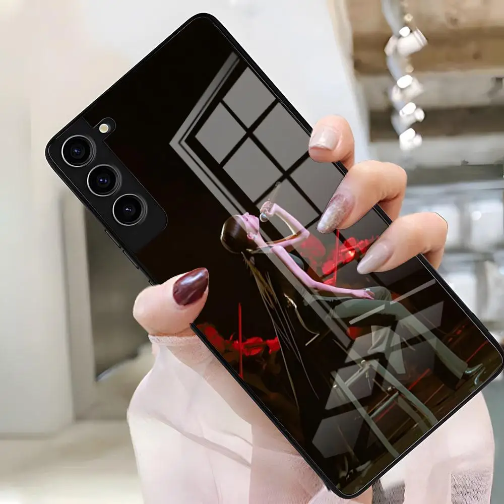 Фото Чехол для телефона S-Sofia Carson для Samsung S26 S25 Plus S20 S20 Plus S22 Ultra S23 FE S21 Plus S21 Ultra, стеклянный чехол №4