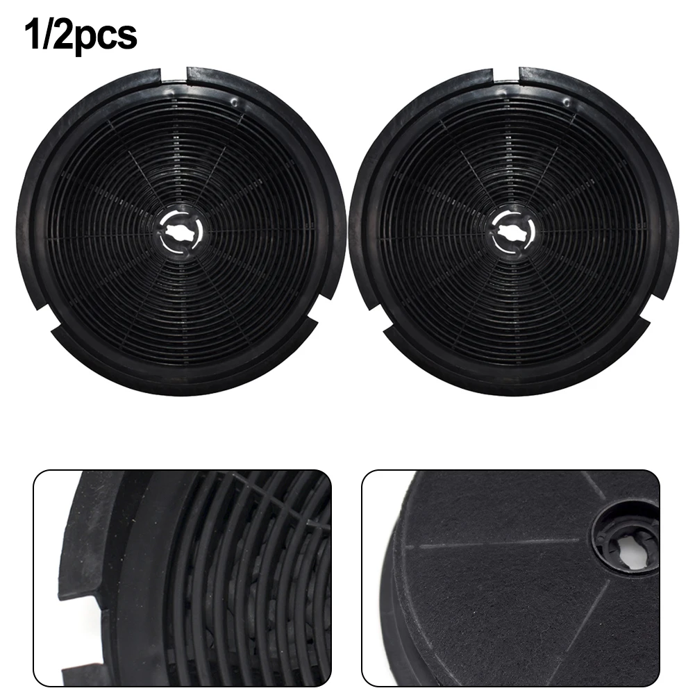 

1/2pcs Universal Round Active Charcoal Filter For Kitchen Range Hood Exhaust Hoods Kitchen Baking Cooking Exhaust Hood Filter