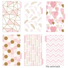 Индексные страницы A5, A6, 5 листовнабор, для блокнота с отрывными листами, винтажный цветочный спиральный узор, переплет, канцелярские принадлежности