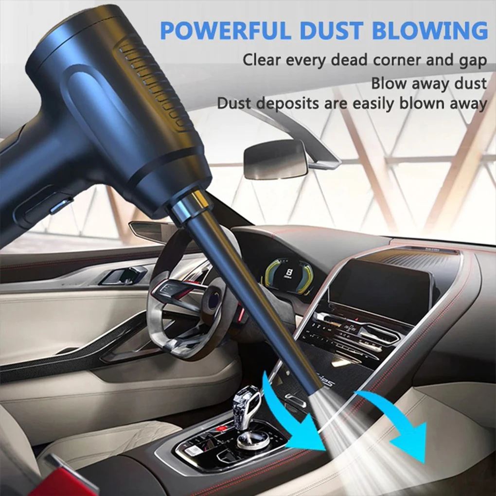 

8000Pa беспроводной автомобильный пылесос и Электрический воздуходувка беспроводные ручные Авто вакуумные и сжатые воздушные банки для дома ...