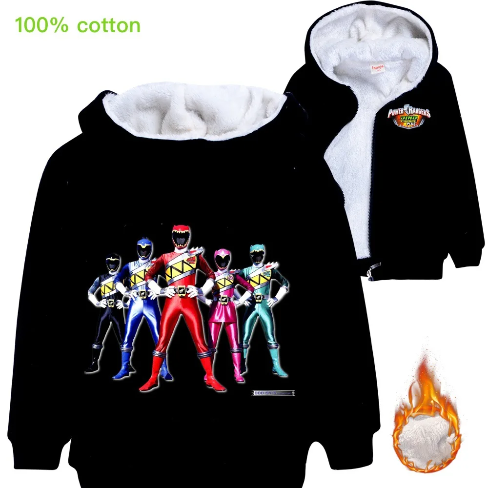 Мощная зимняя флисовая куртка ranger толстовка для мальчиков детская одежда теплая